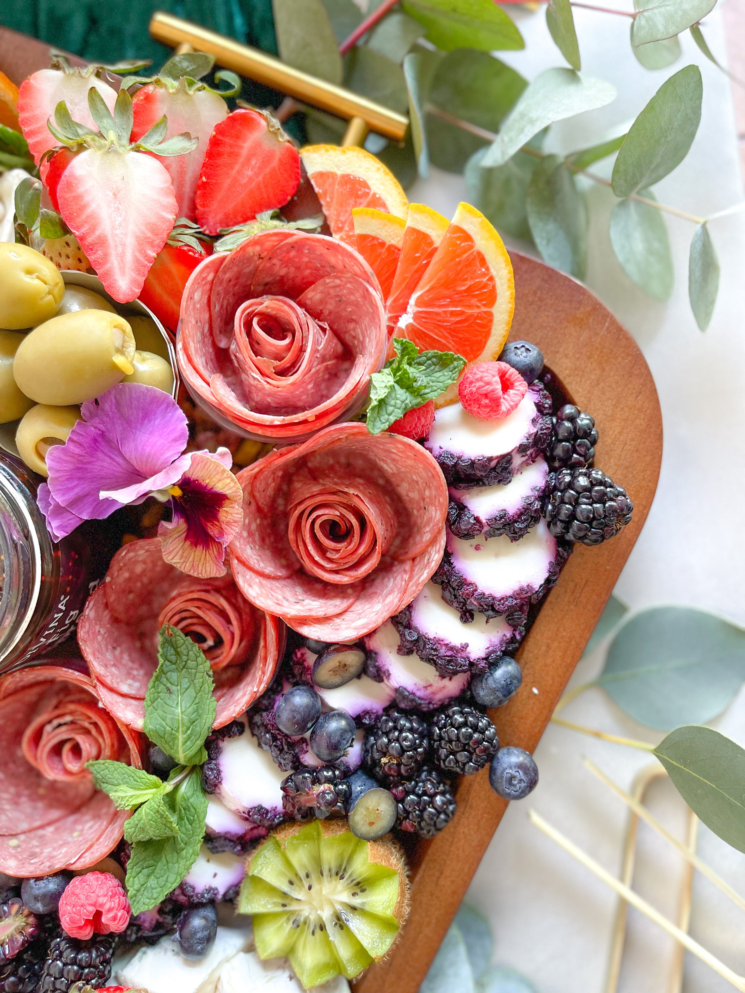 Honey and Hive Boards with various ingredients arranged beautifully