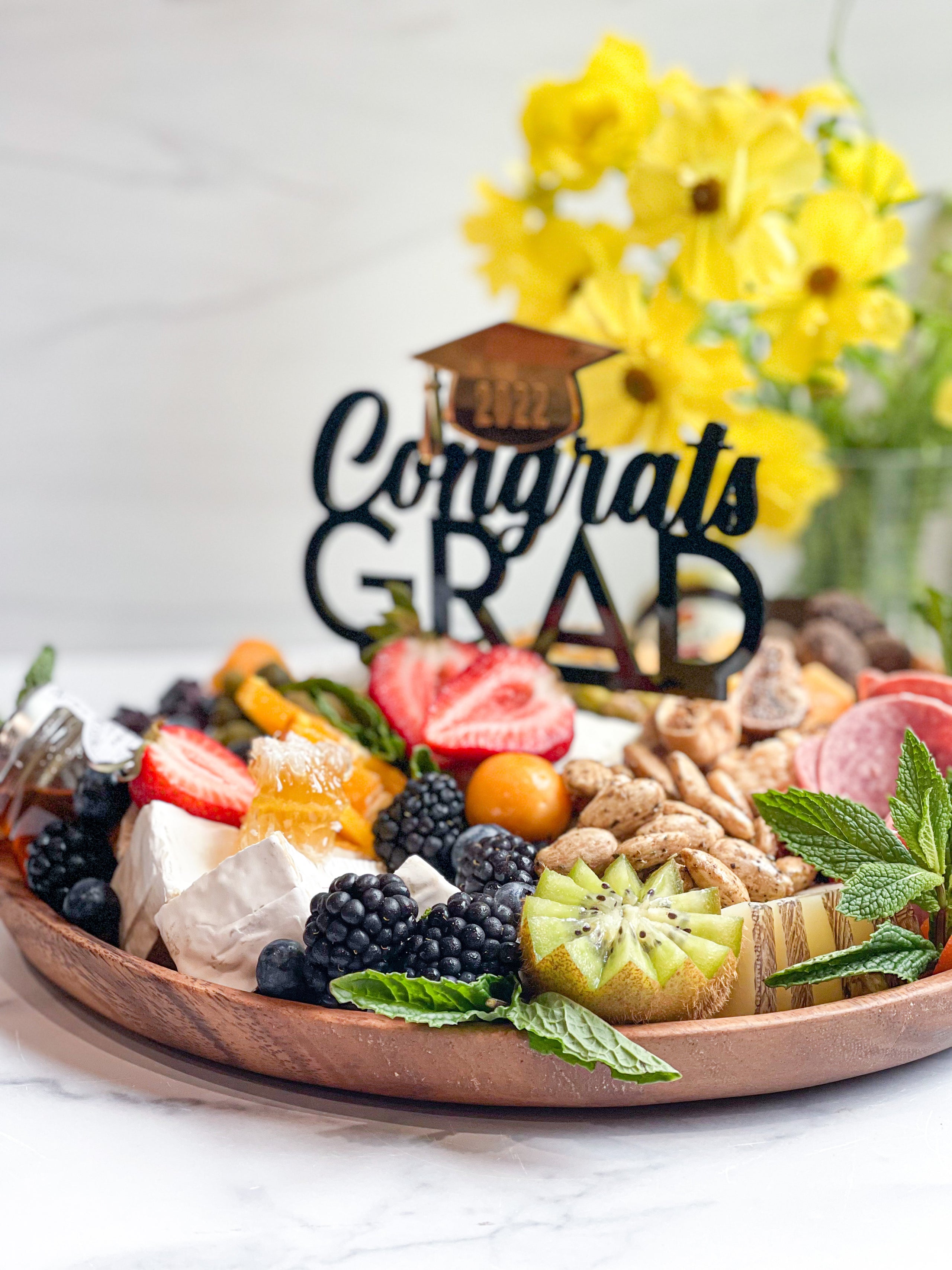 Graduation fruit platters on sale